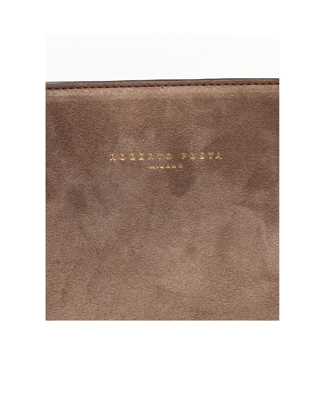 Roberto Festa Brown Zeta Structured Tote Bag