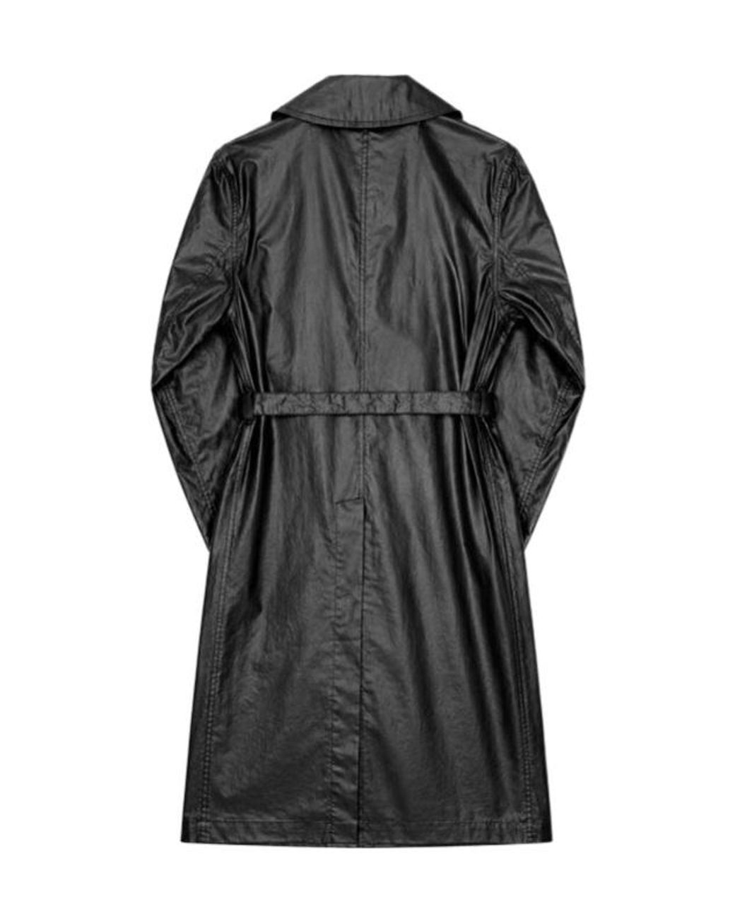 Lemaire Gray Water Repellent Belted Wrap Coat