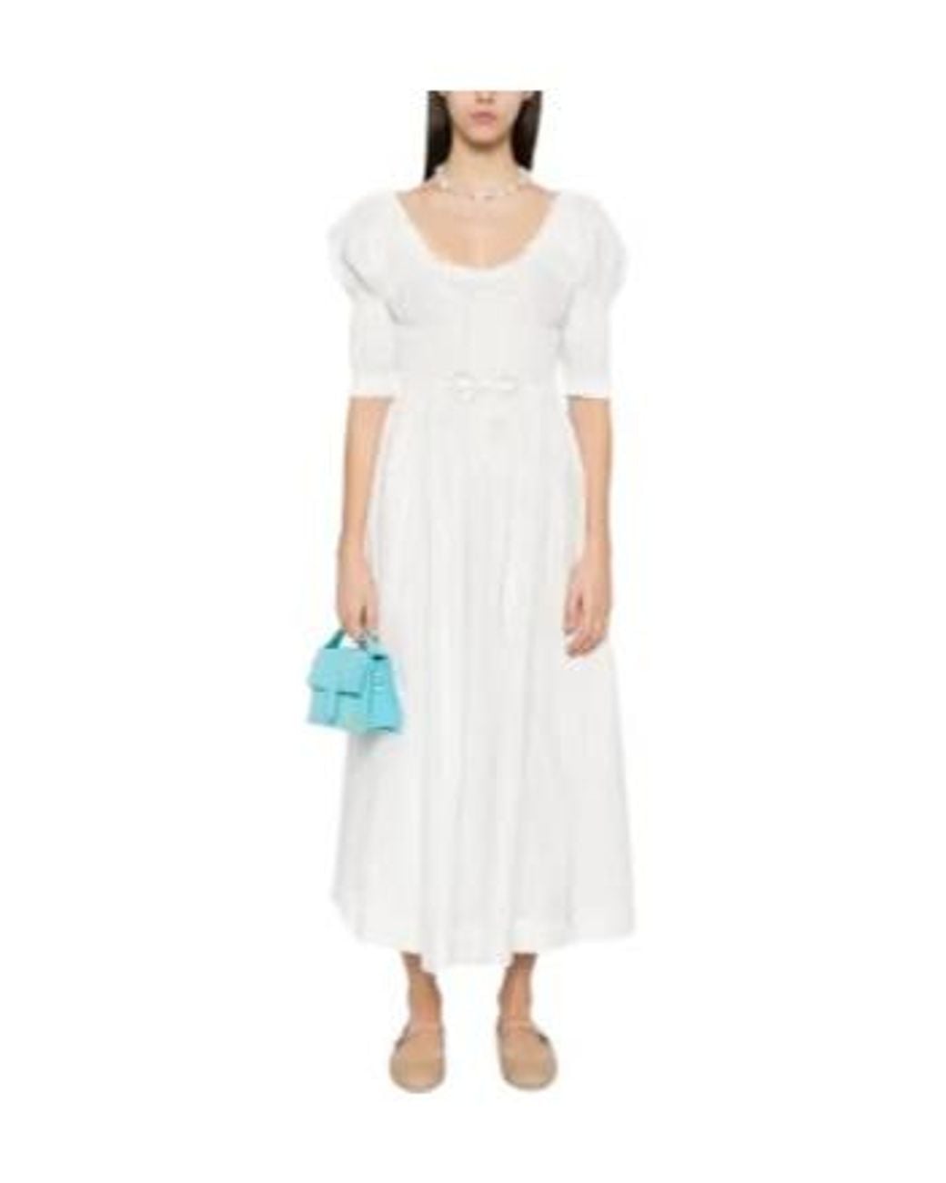 Doen White Ischia Midi Dress
