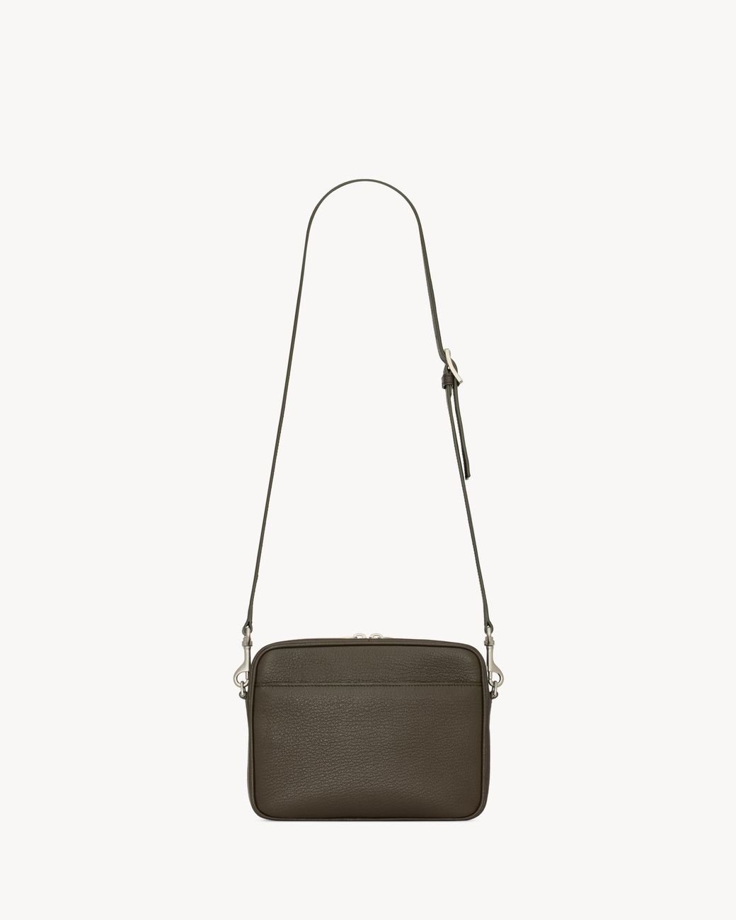 Saint Laurent White Zip-Up Small Camera Bag for men