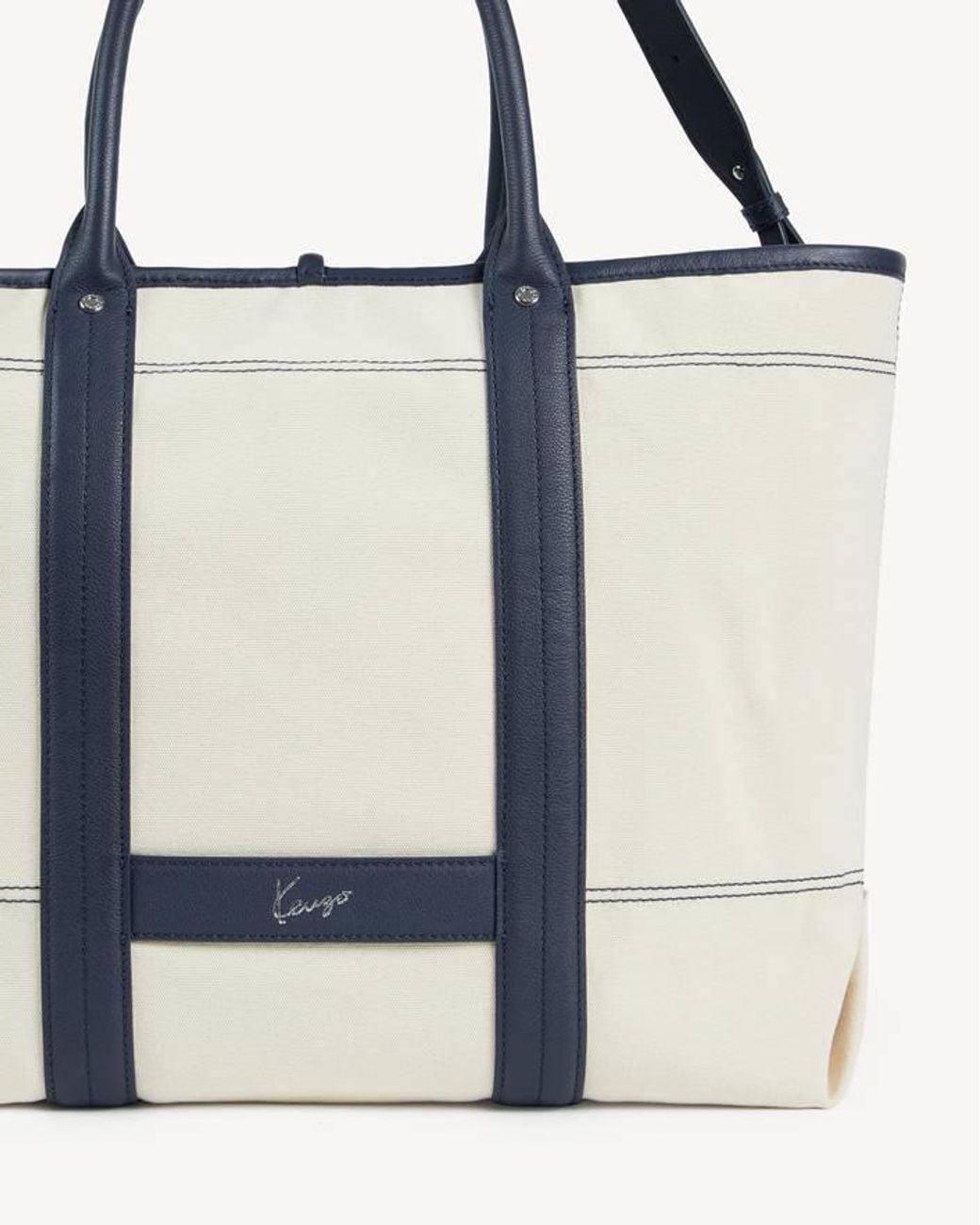 KENZO White Double-Sided Tote Bag for men