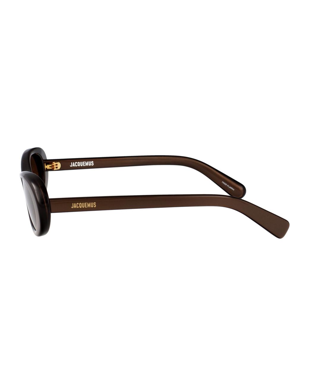 Jacquemus Brown Oval-Frame Sunglasses