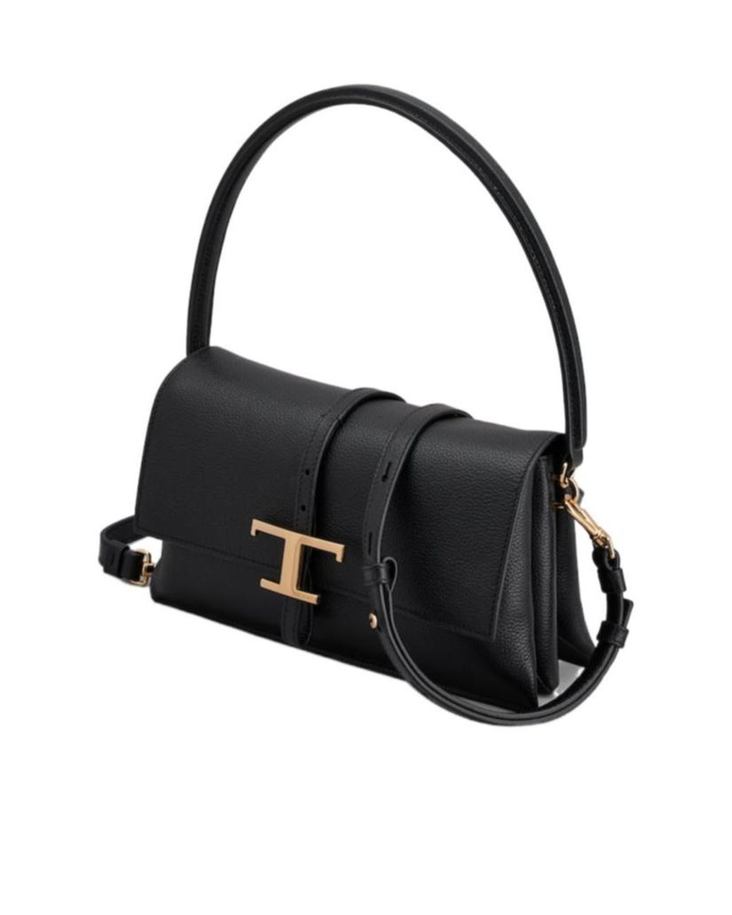 Tod's Gray T Timeless Flap Shoulder Bag