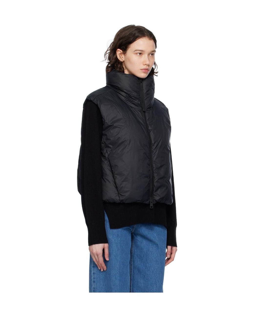 Canada Goose Black Spessa Cropped Down Gilet