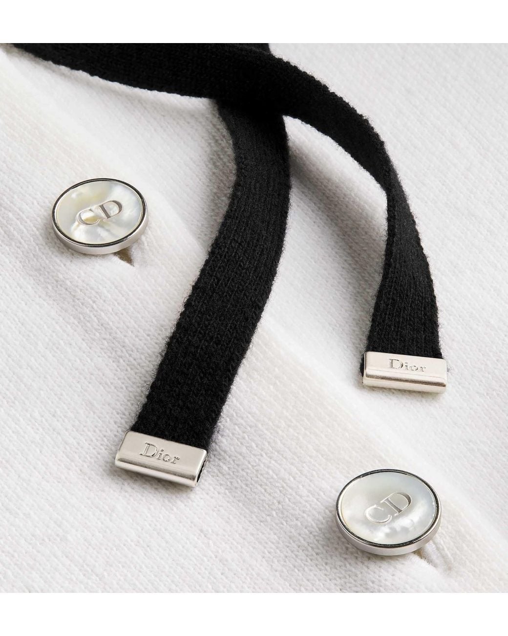 Dior White Long-Sleeved Casual Jacket
