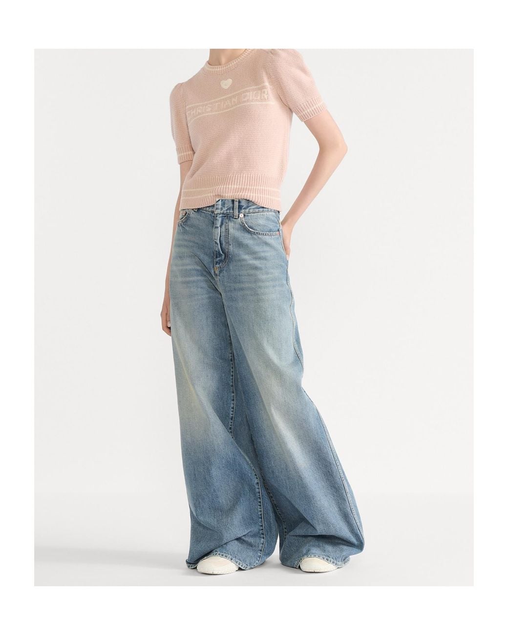 Dior Pink Short-Sleeved Sweater