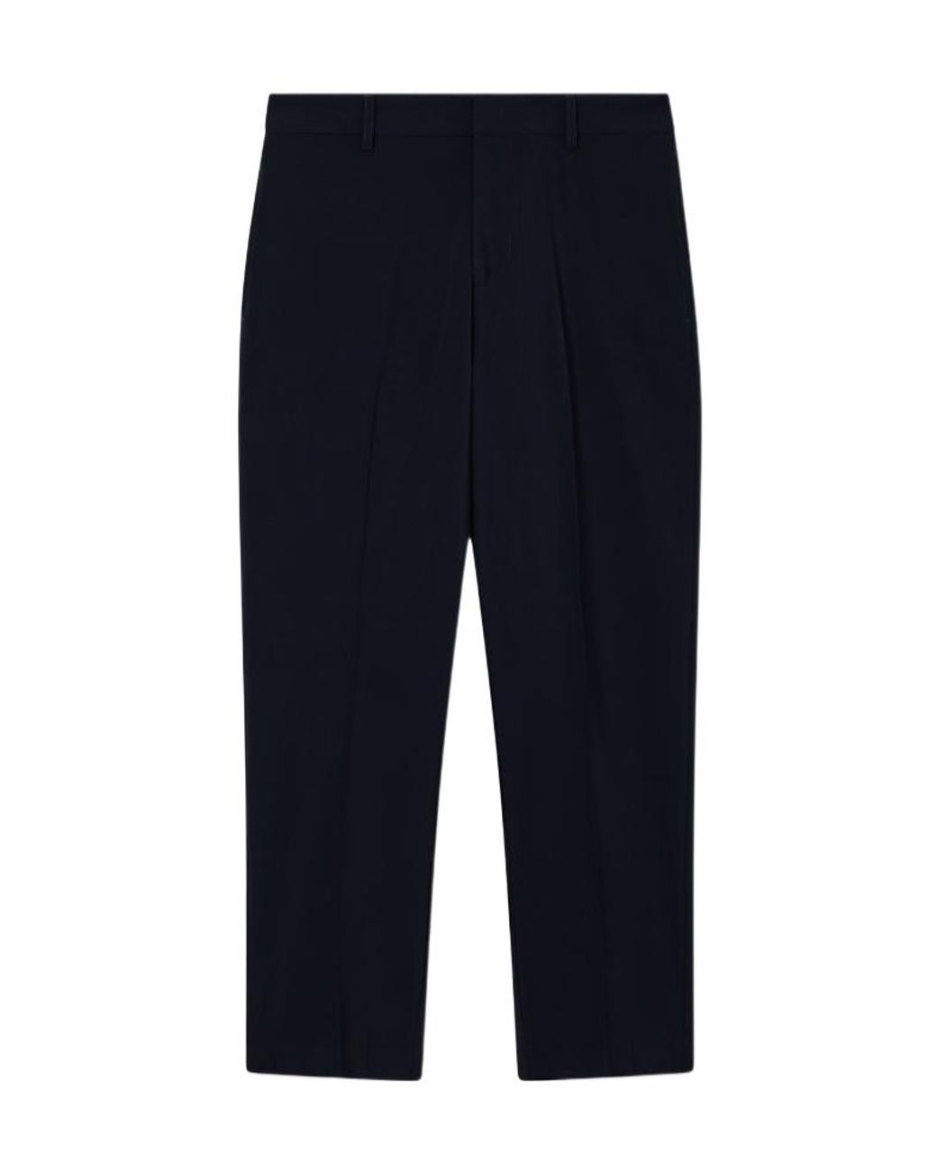 Emporio Armani Blue Nylon Viscose Blend Trousers for men