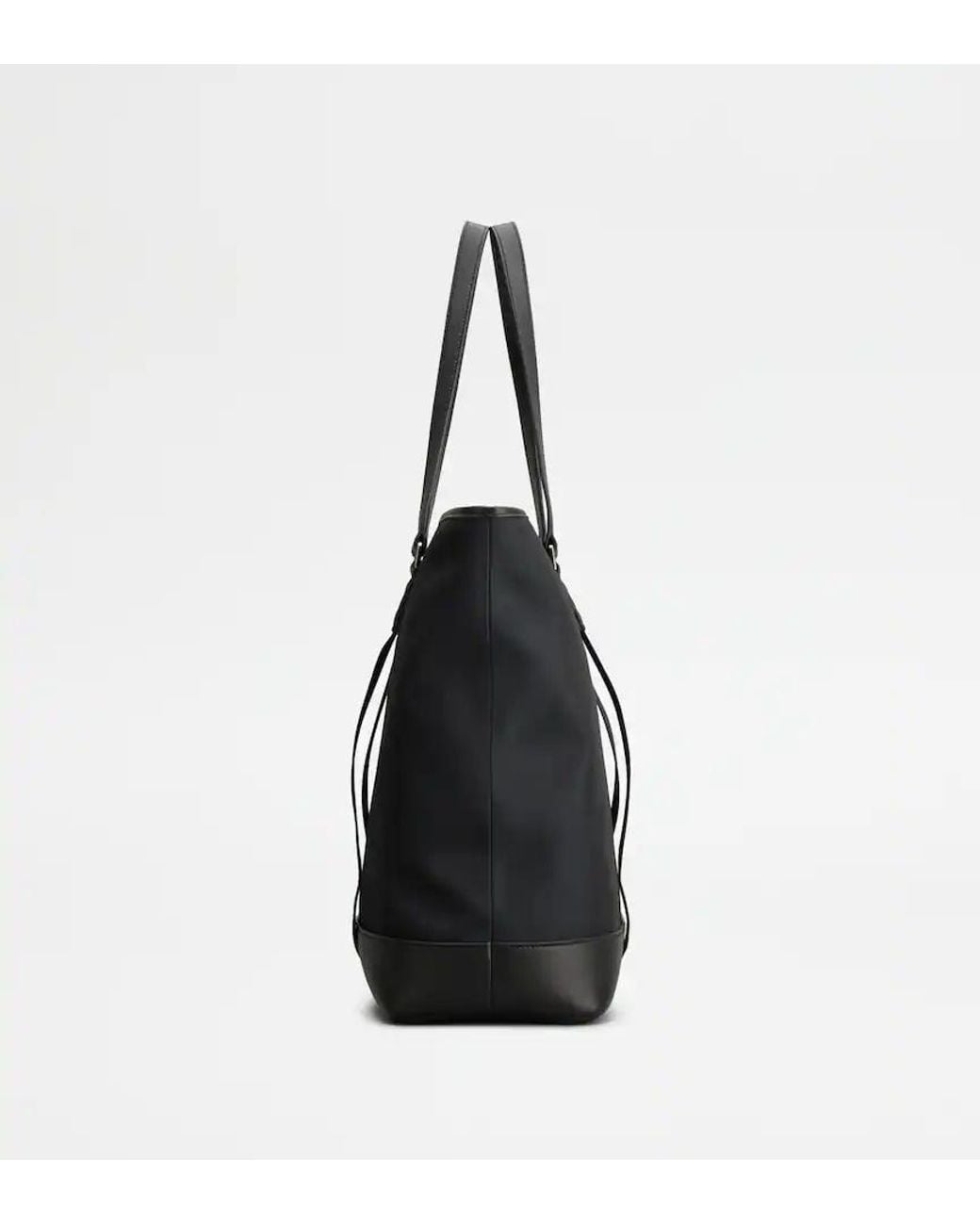 Tod's Black Logo Trim Tote Bag for men