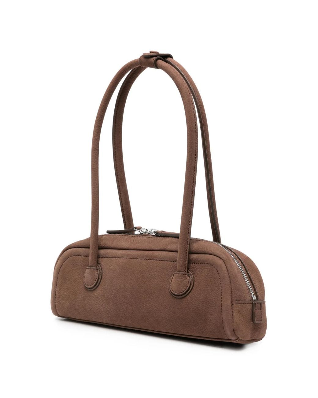 MARGE SHERWOOD Brown Soft Boston Mini Shoulder Bag