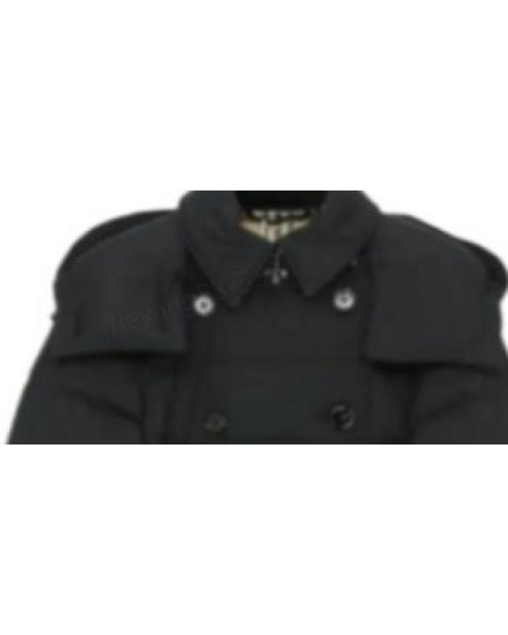 Burberry Black Double Breasted Belted Down Coat