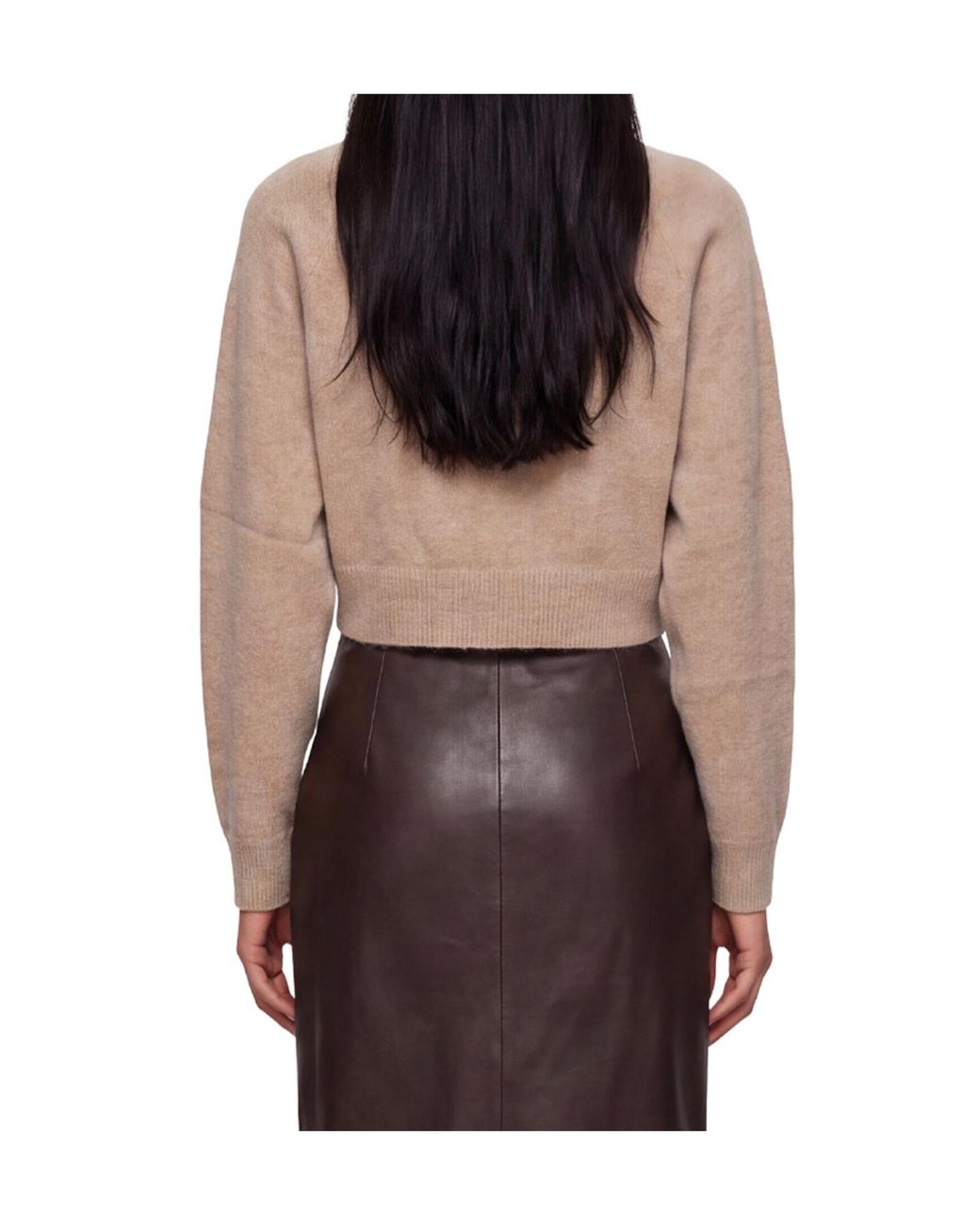 Loulou de Saison Natural Heike Button-Up Cropped Cardigan