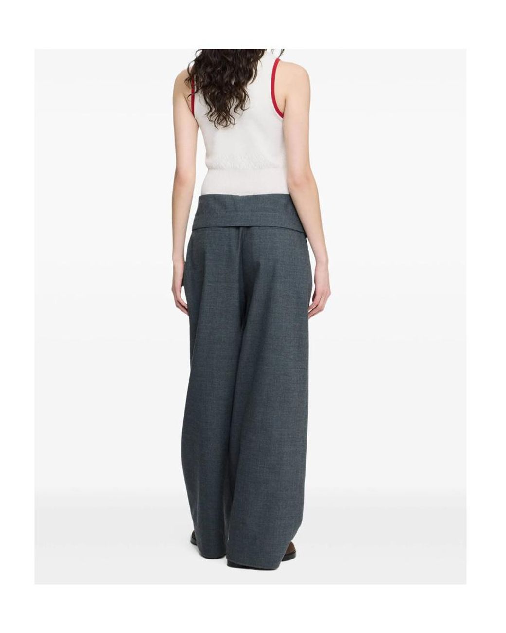 J.W. Anderson Gray Jw Anderson Fold Over Trousers