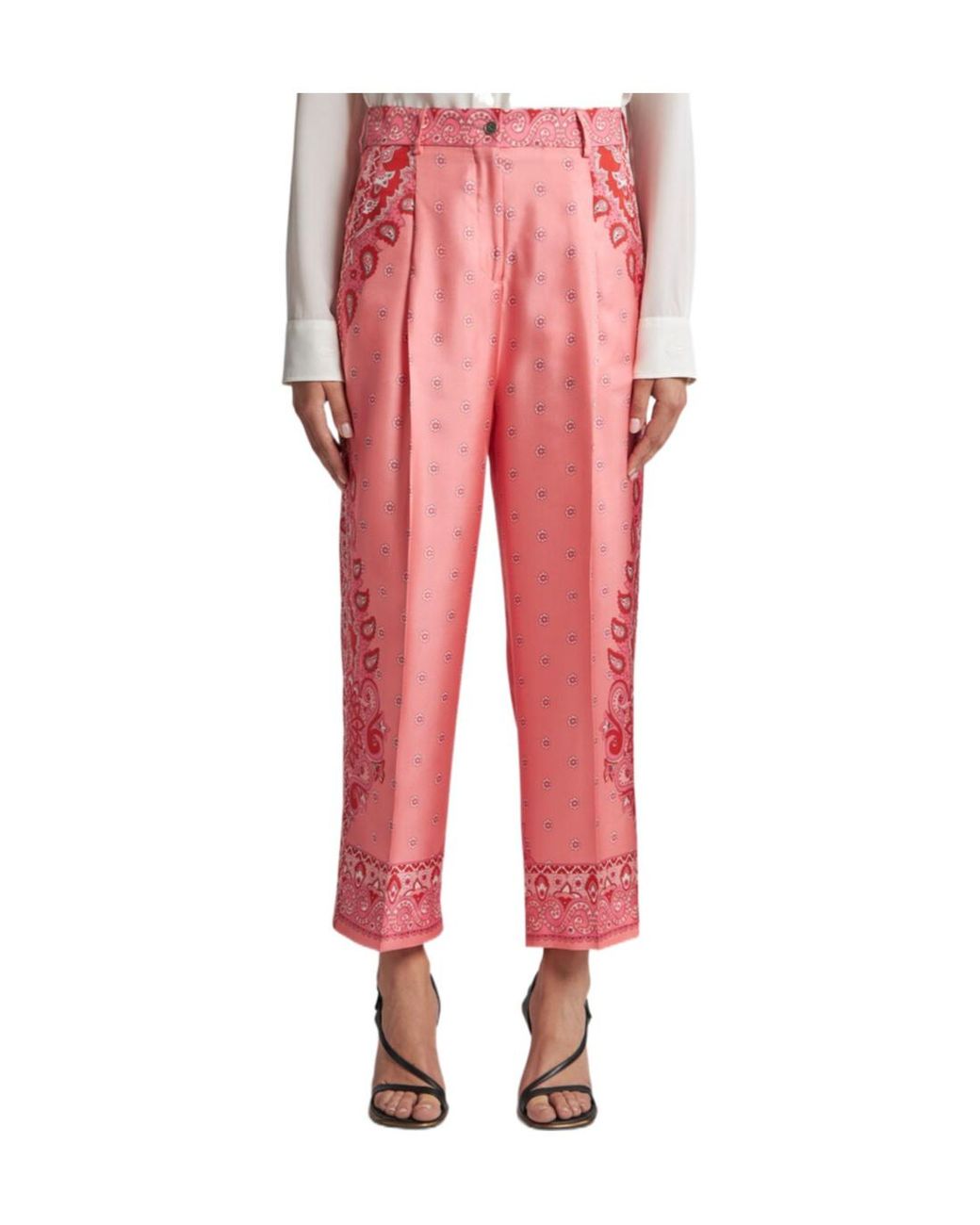 Etro Floral-Printed Tailored Trousers