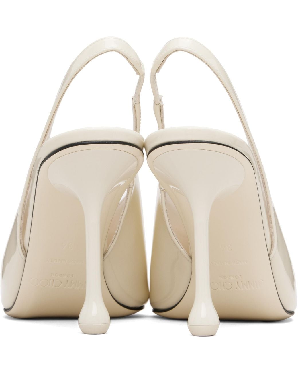 Jimmy Choo White Isa 95Mm High-Heeled Sandals