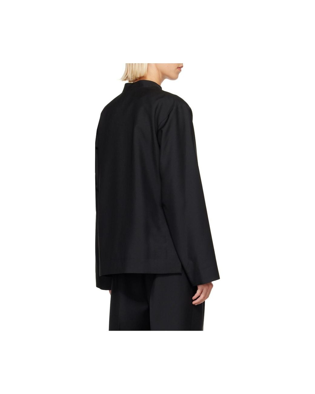 Rohe Black Pankou Closure Boxy Jacket