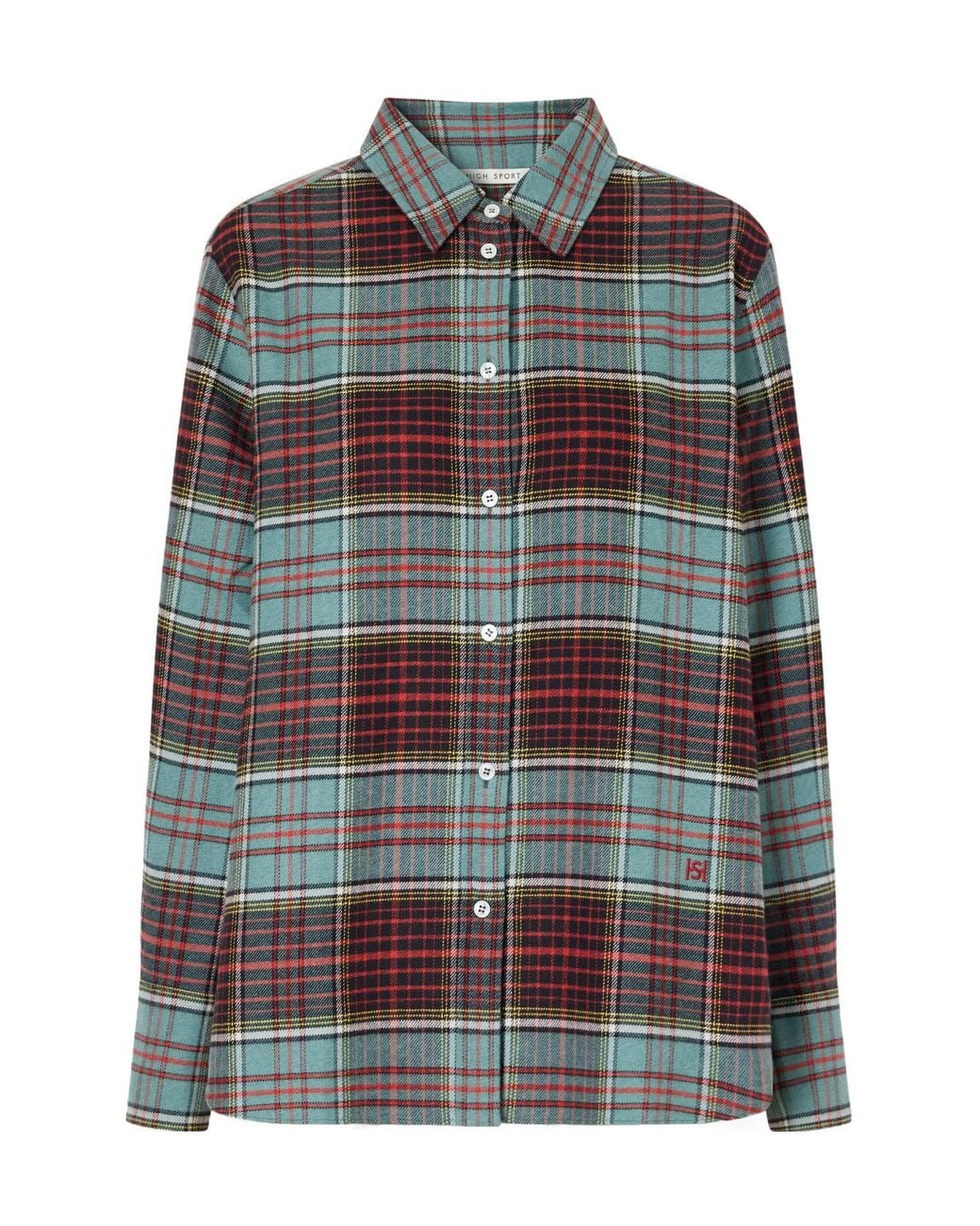 High Sport Multicolor Checked Logo-Embroidered Cotton-Flannel Shirt