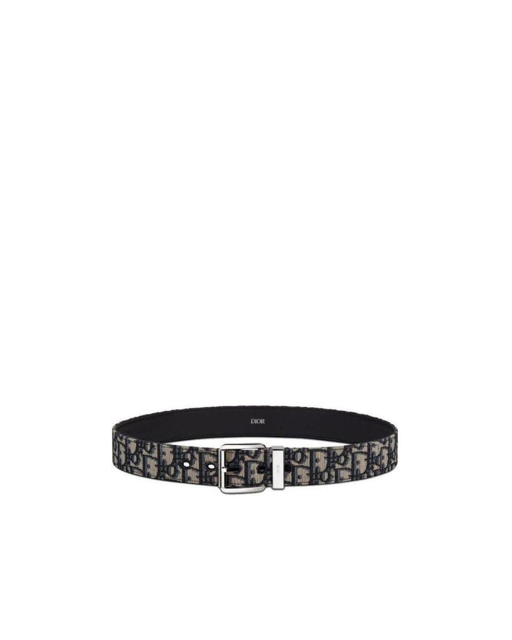 Dior White Homme Jacquard Buckled Belt for men