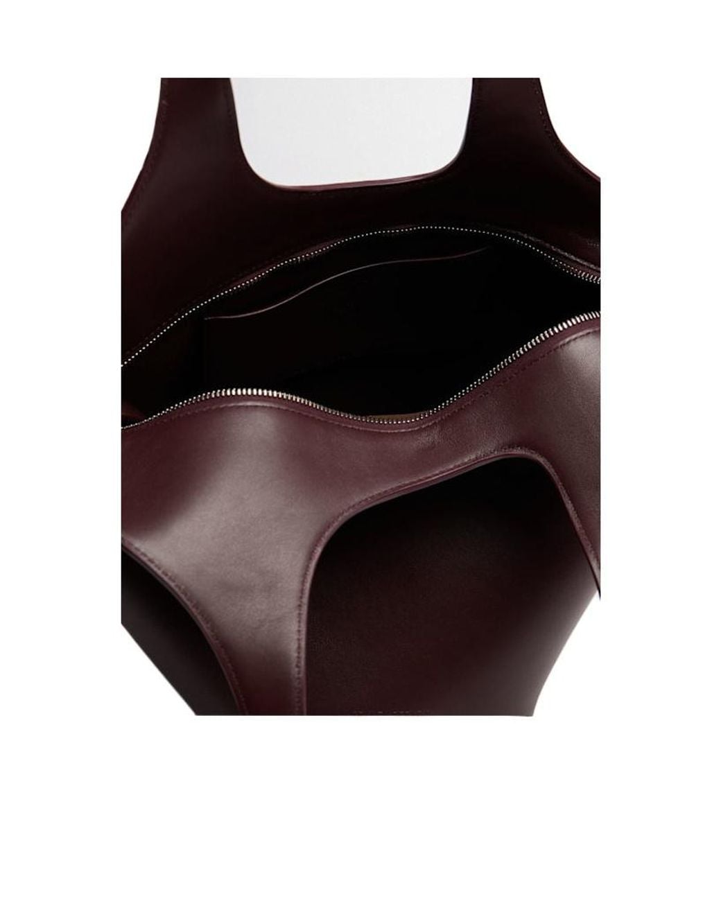 The Attico Purple Medium La Scoop Shoulder Bag