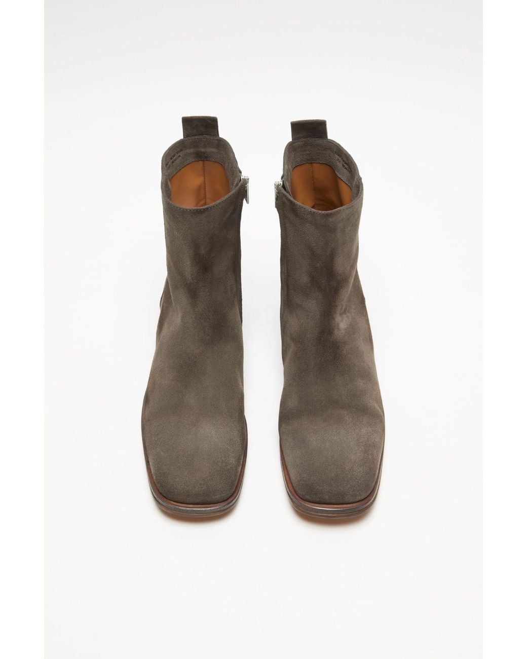 Acne Brown Suede Ankle Boots for men