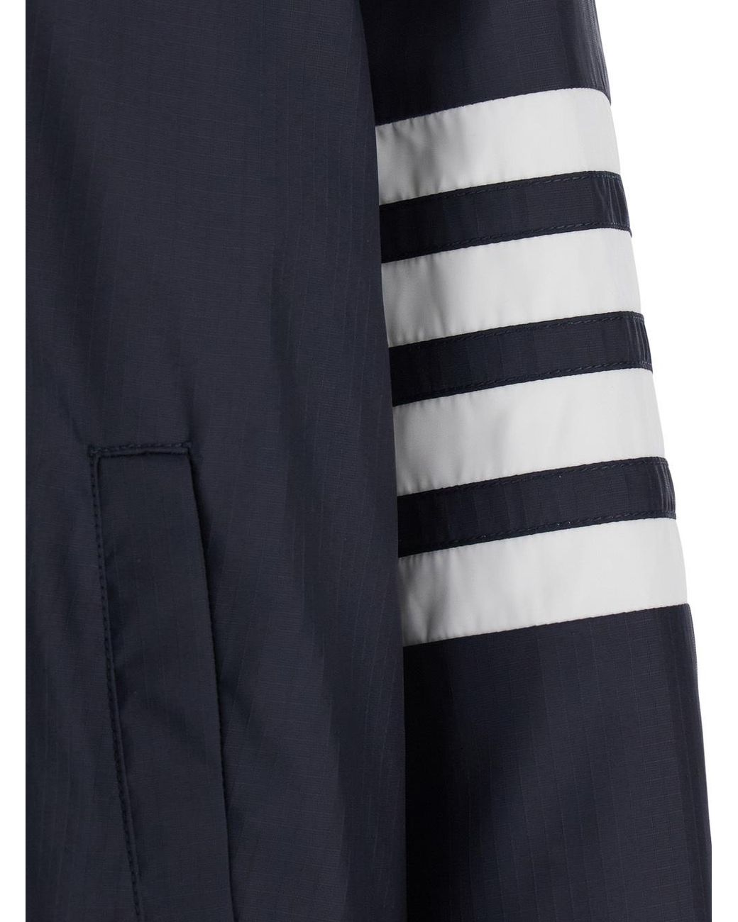 Thom Browne Blue 4-Bar Stripe Zipped Jacket for men