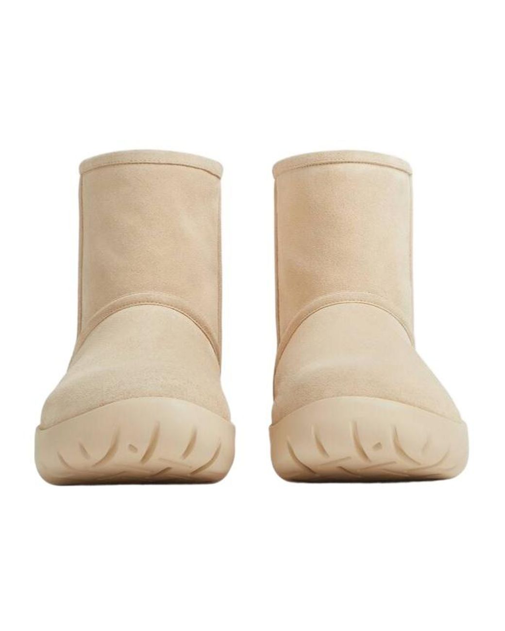 Bottega Veneta Natural Suede Snow Boots