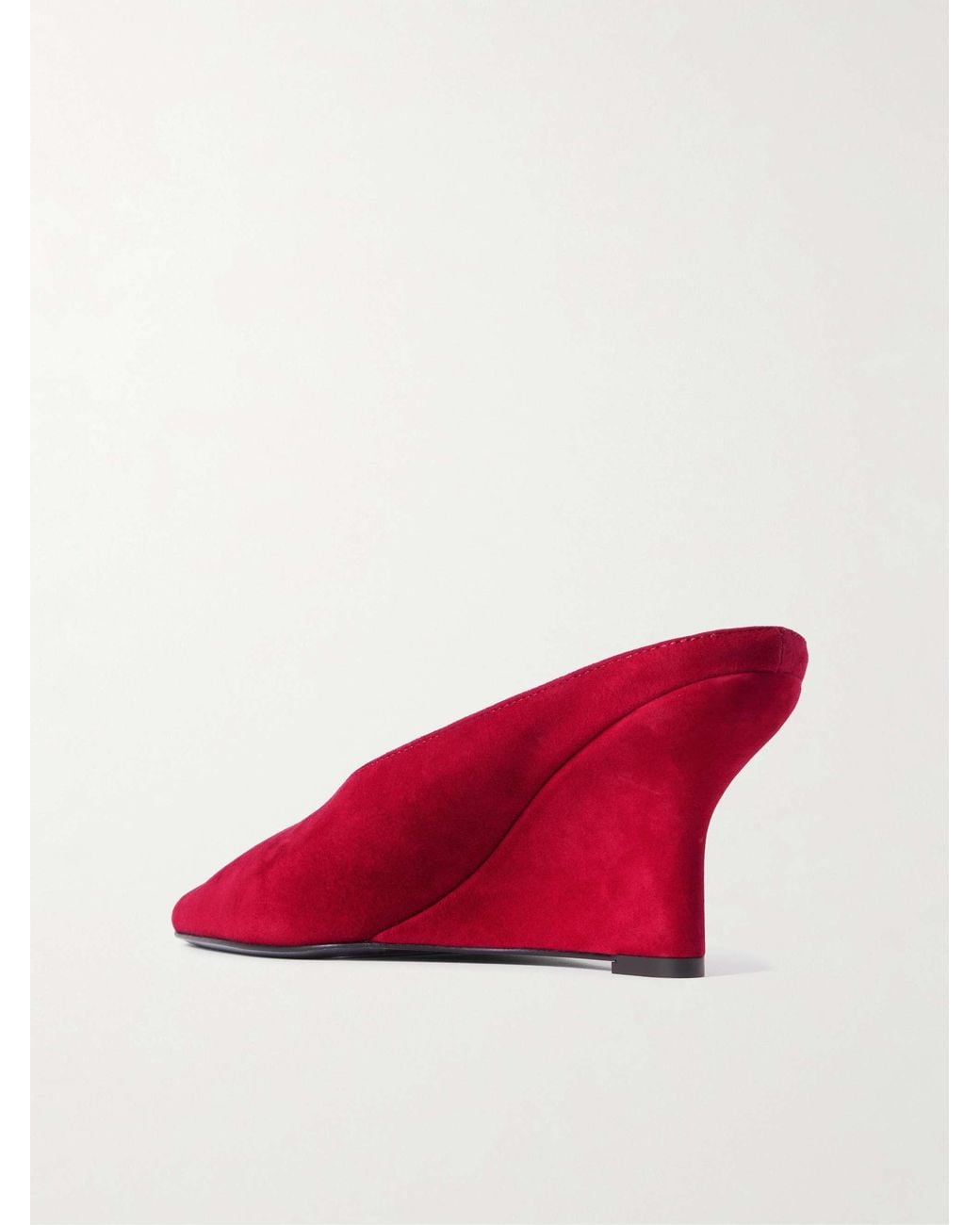 Totême Red 90Mm Peep Toe Heeled Sandals