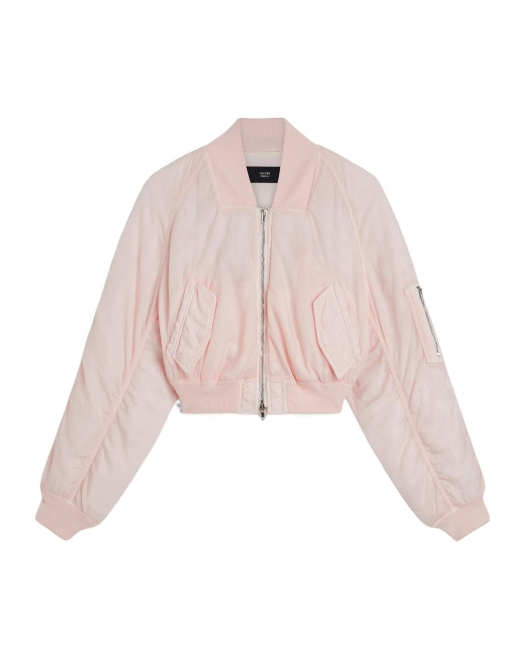Phoebe Philo Pink Cropped Bomber Jacket