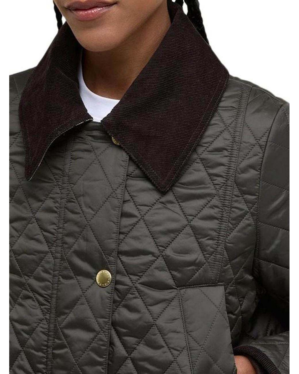 Barbour Black Long-Sleeved Quilted Coat