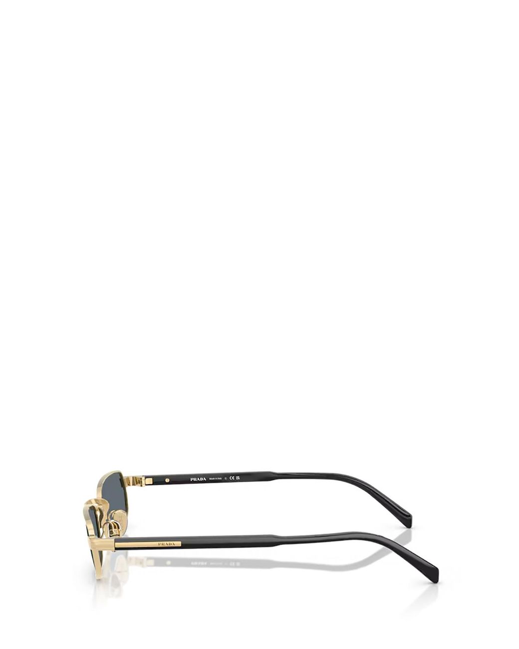 Prada White Eyewear Rectangular Frame Sunglasses for men