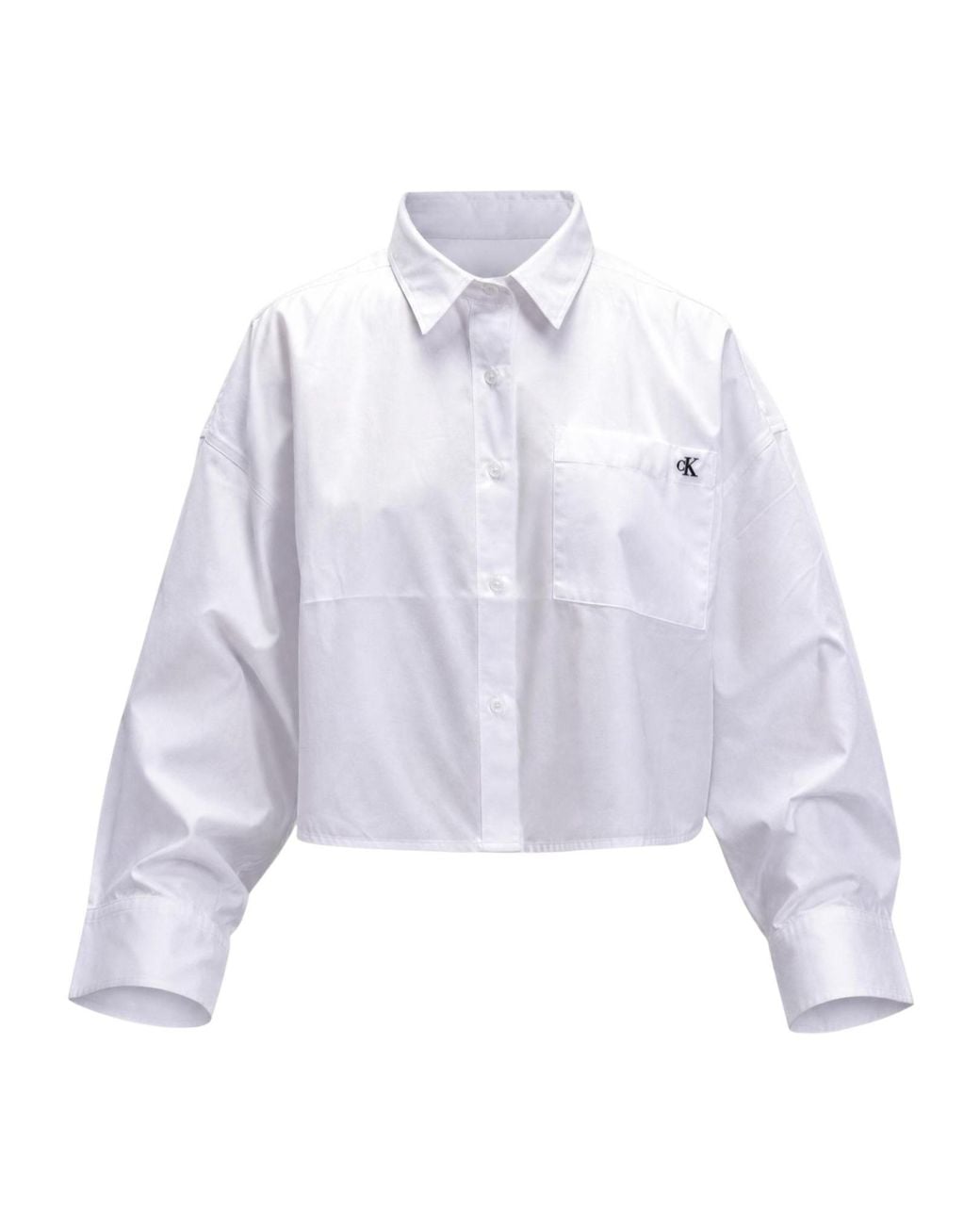 Calvin Klein White Long-Sleeved Shirt