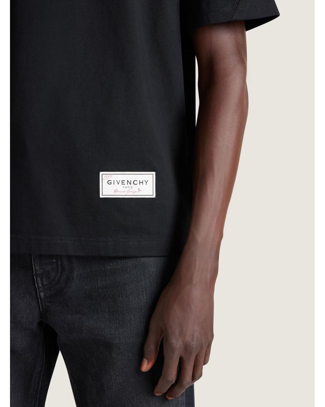 Givenchy Black Couture Seam T-Shirt for men