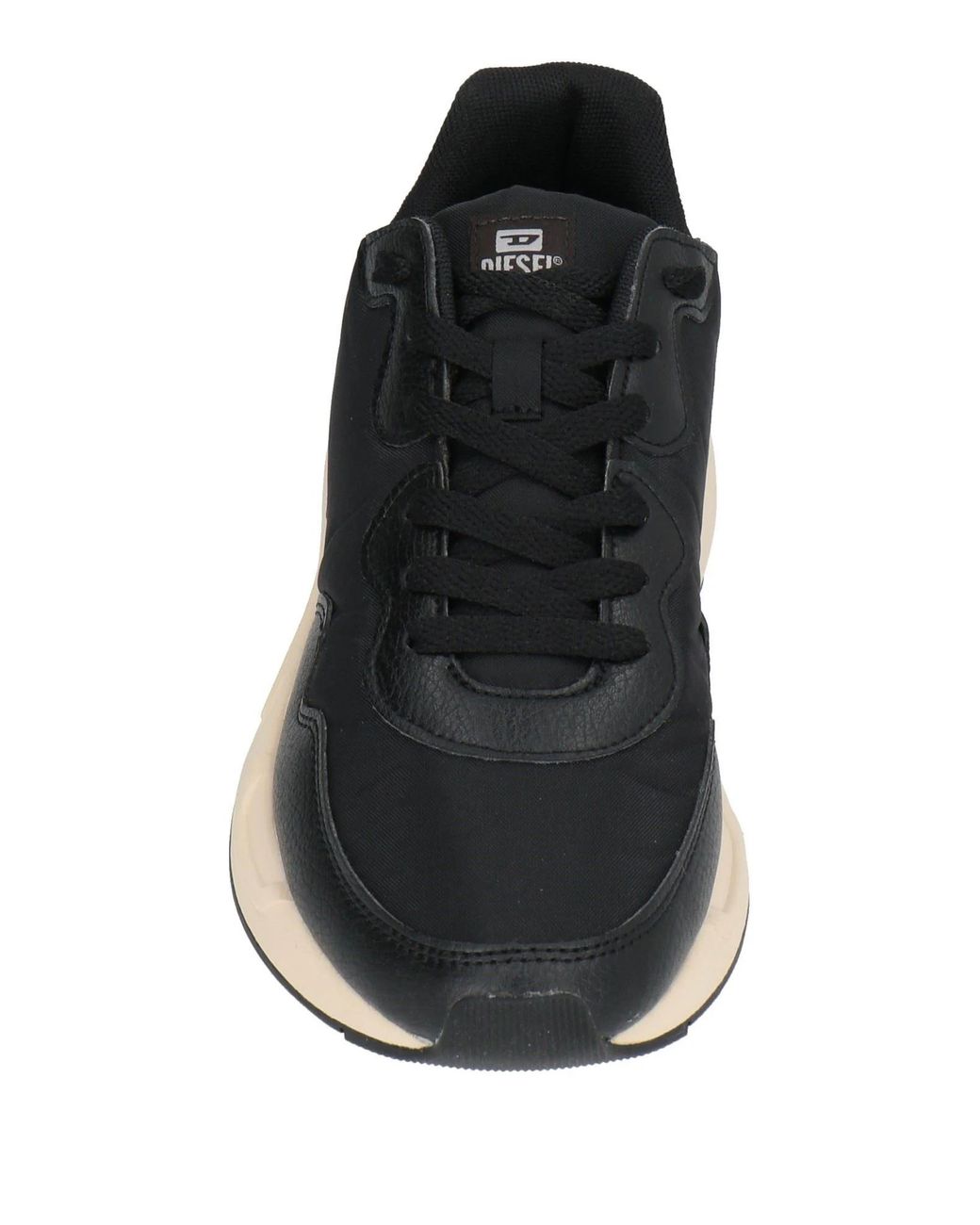DIESEL Black Low-Top Casual Shoes for men