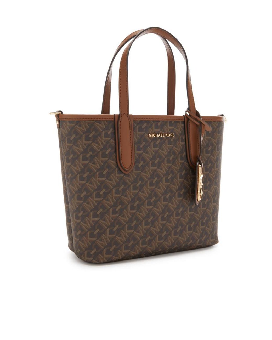 MICHAEL Michael Kors Brown Logo Lettering Tote Bag