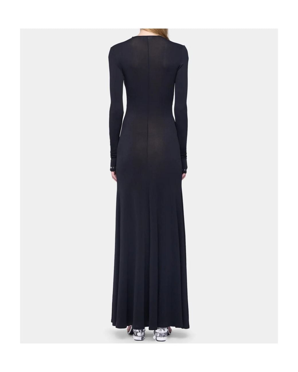 Rabanne Black Rabanne Second-Skin Long Dress
