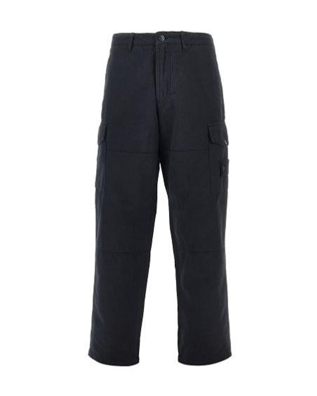 Stone Island Blue Regular-Fit Cargo Pants With Paneled Construction for men