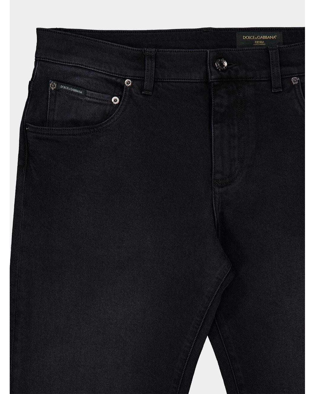 Dolce & Gabbana Blue Straight Leg Jeans for men