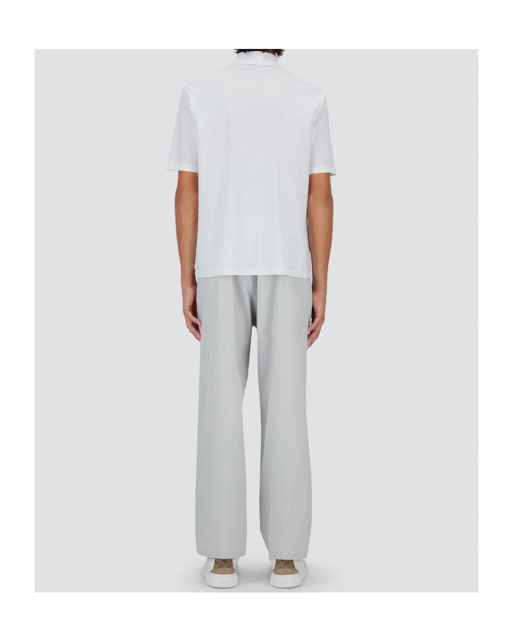 Herno White Ultralight Scuba Polo Shirt for men