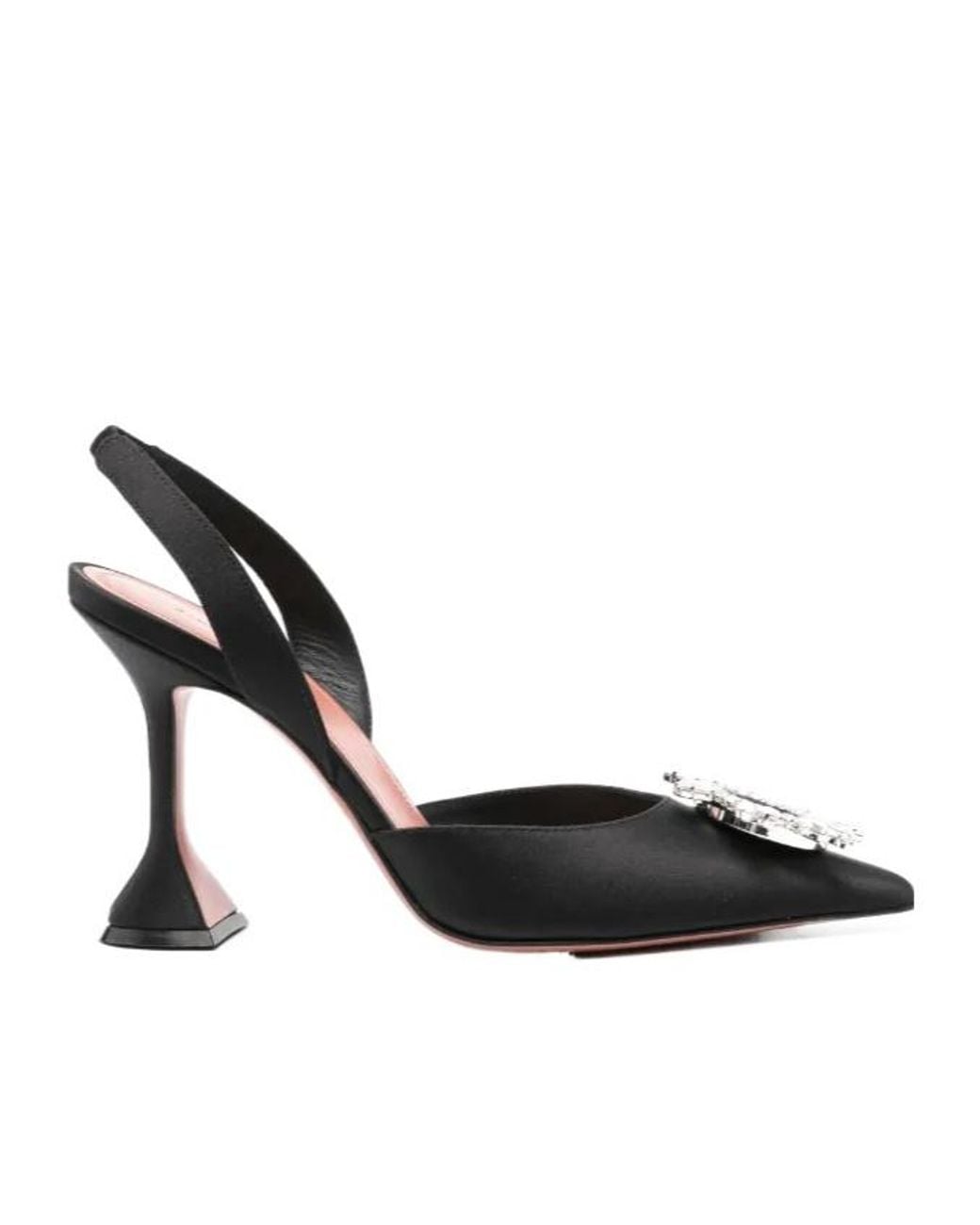 AMINA MUADDI Black 105Mm Begum Sling Pumps