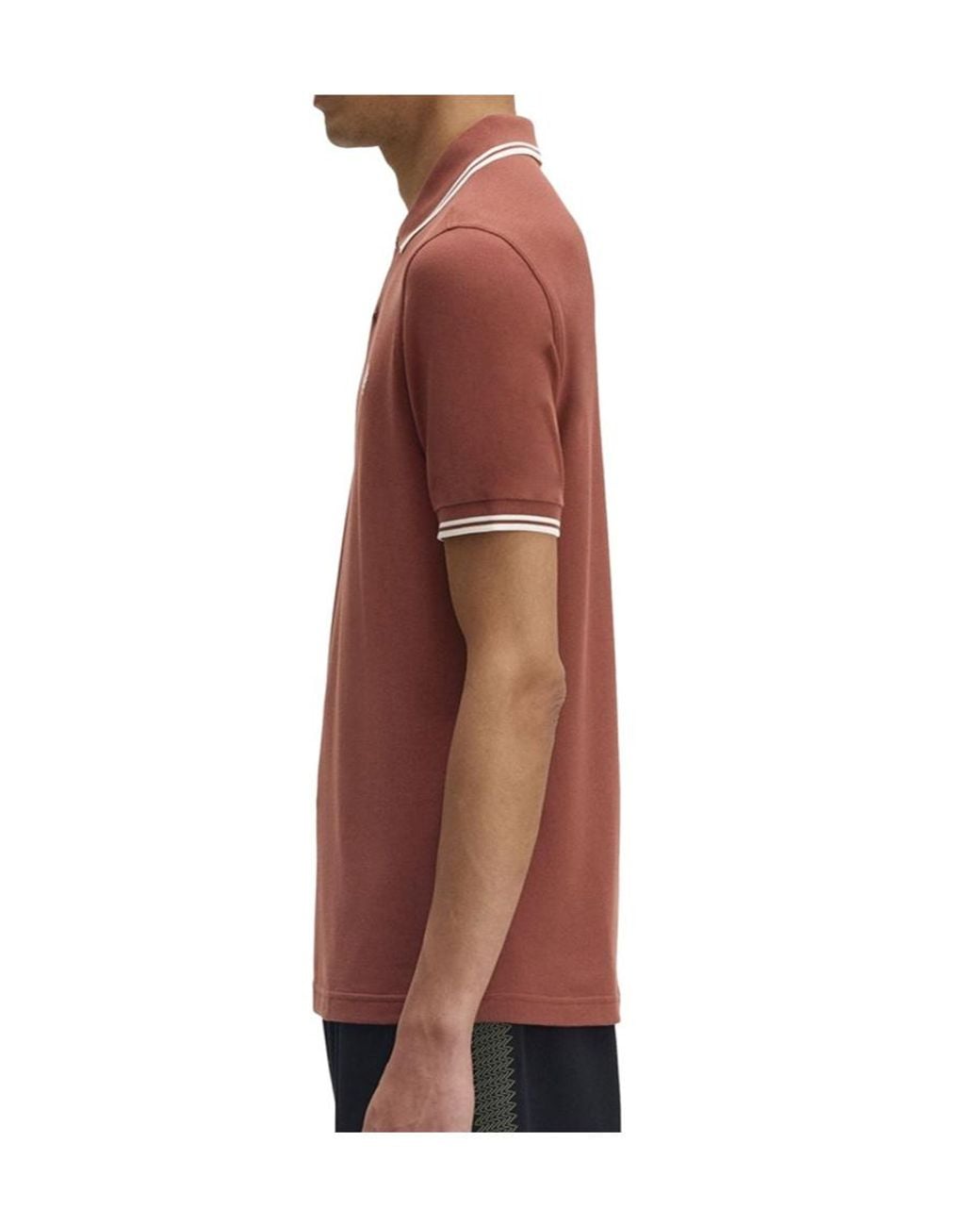 Fred Perry Red Logo Polo Shirt for men