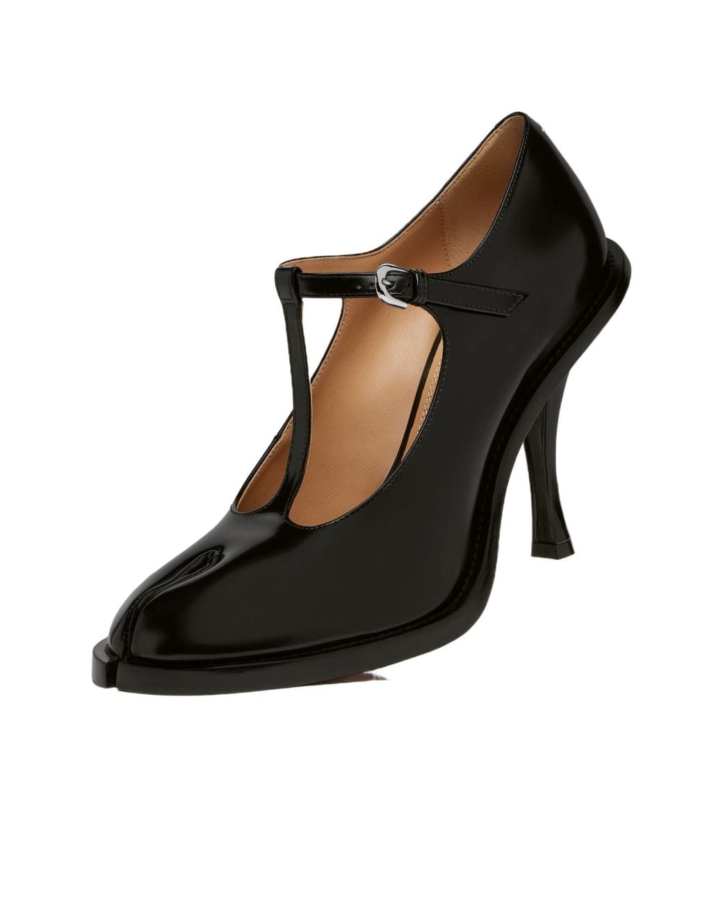 Maison Margiela Black Ourgeoise Tabi Toe Chunky Pumps