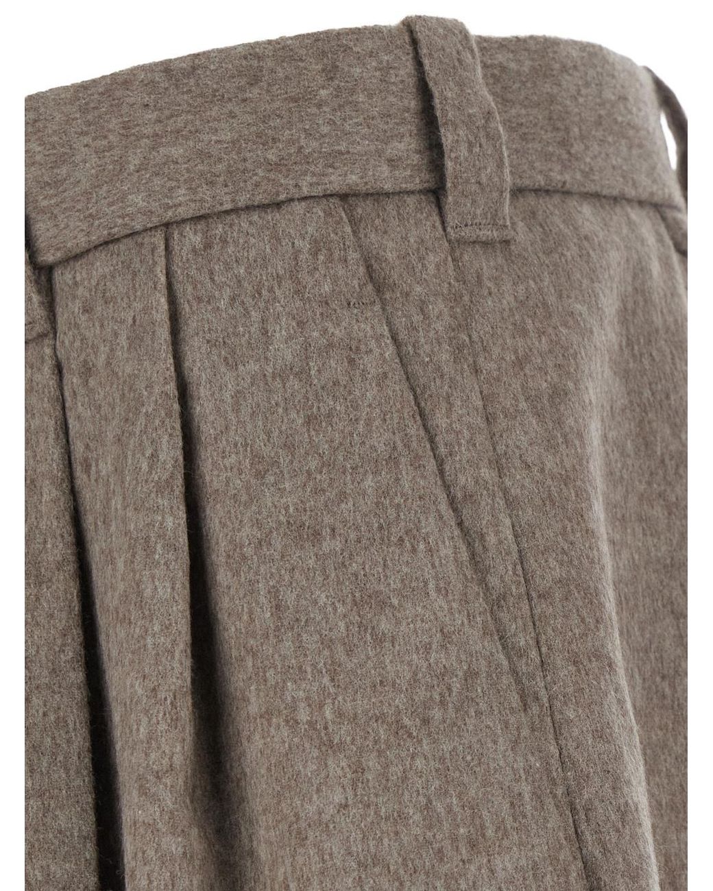 Jacquemus Gray Casual Trousers With Belt Loops for men
