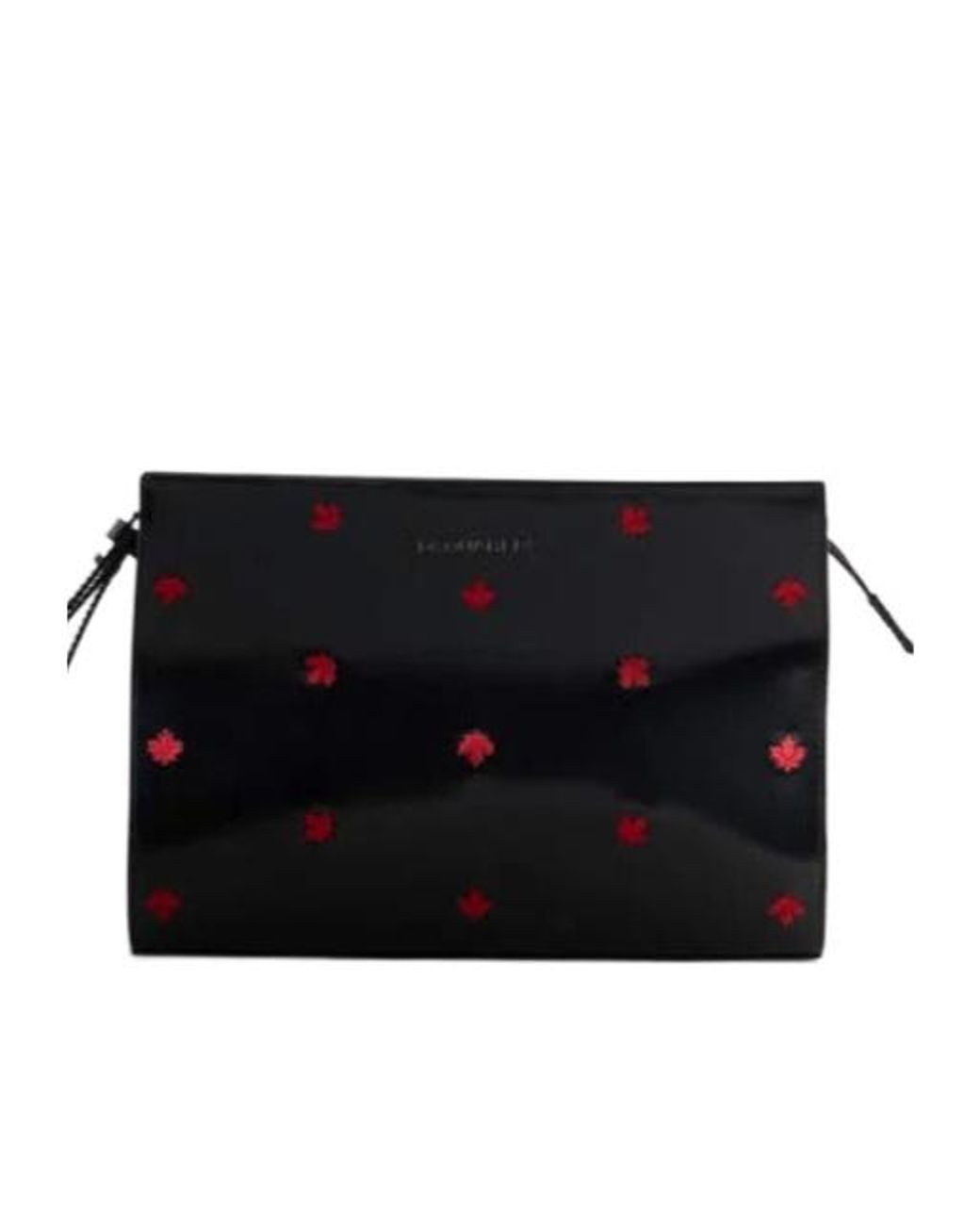 DSquared² Black Maple-Leaf Clutch for men