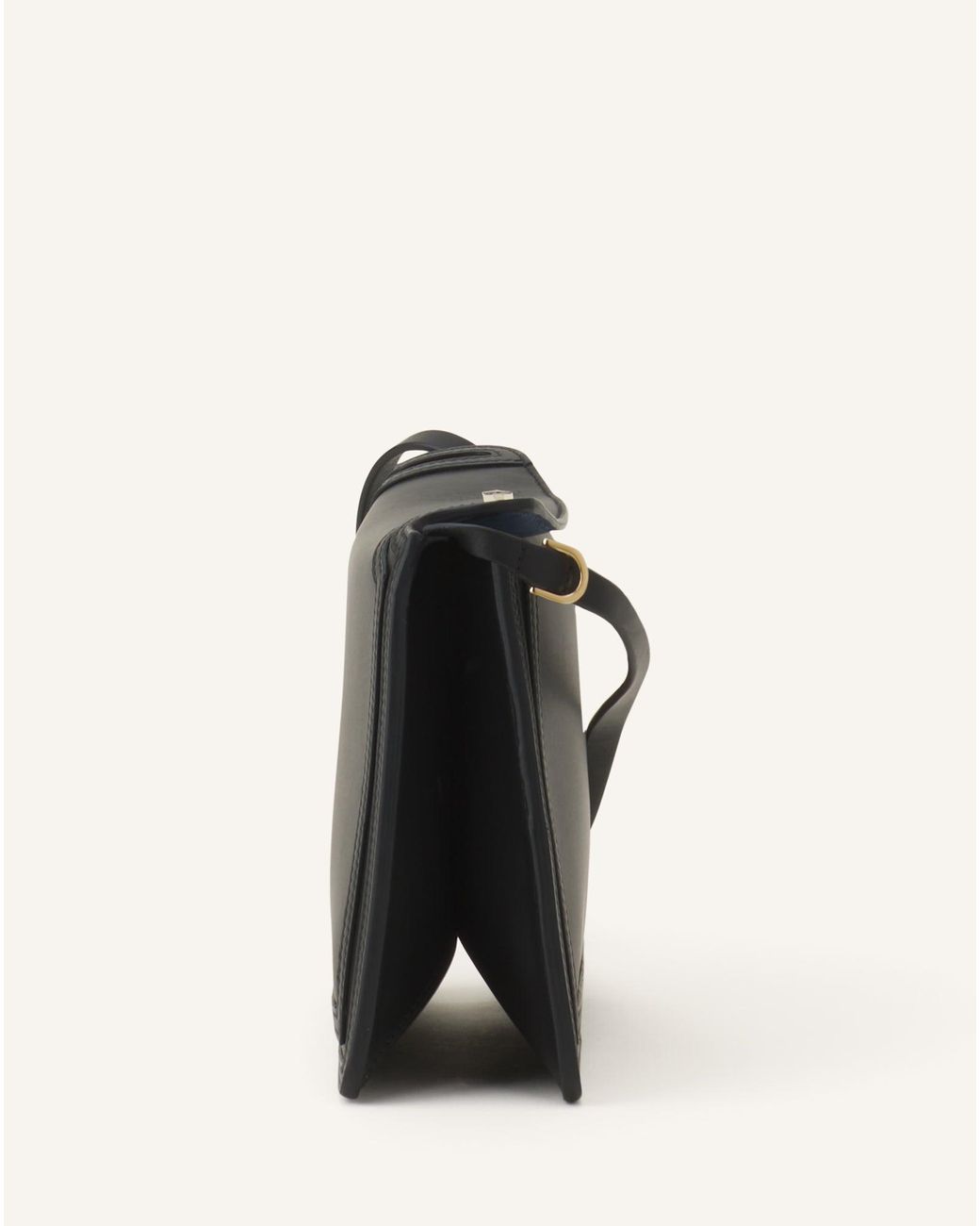 Lanvin Black Compagnon Flap Shoulder Bag