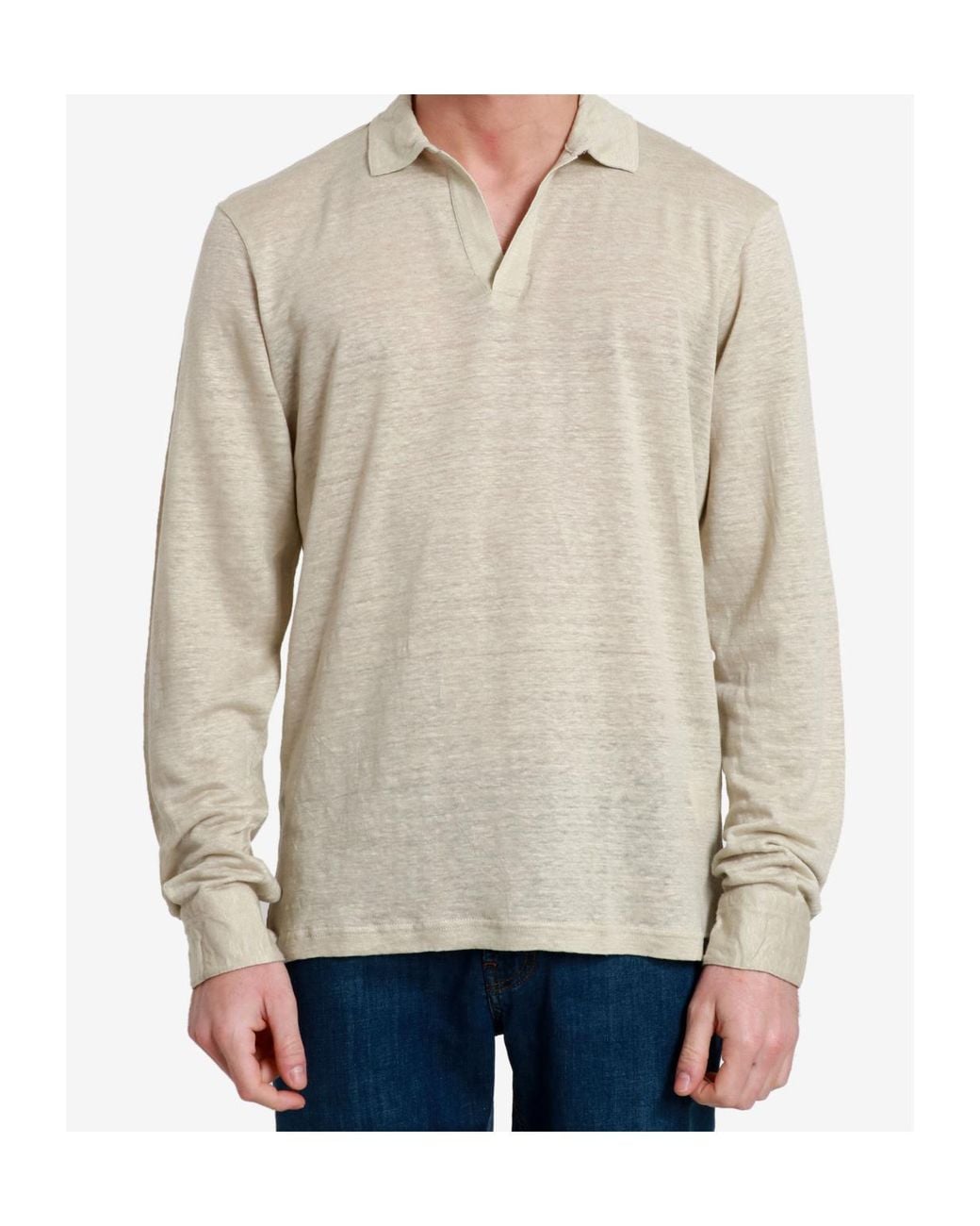 Gran Sasso Natural Long Sleeve T-Shirt for men