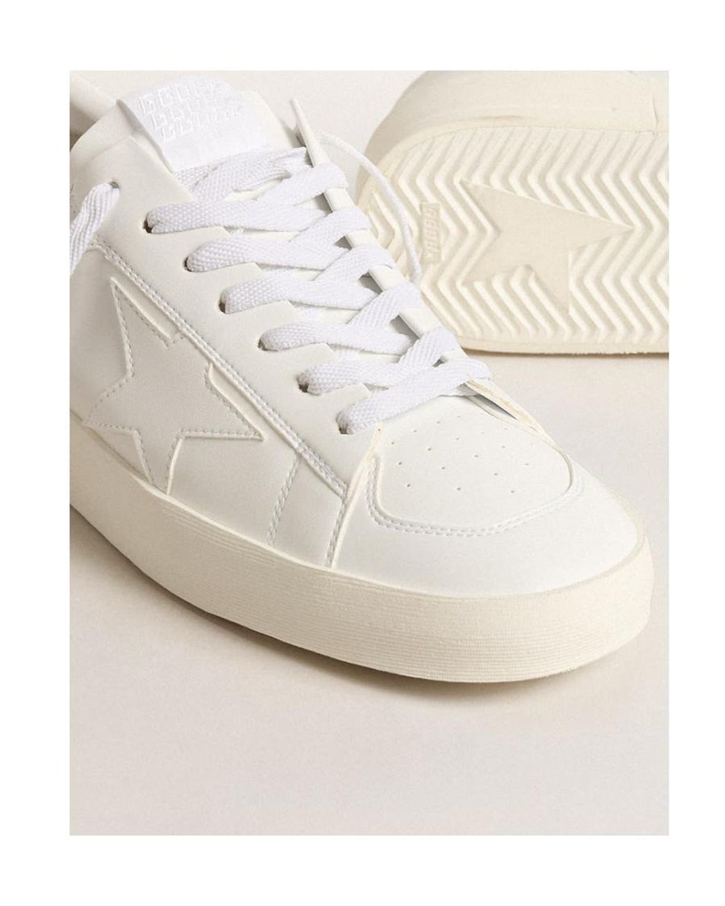Golden Goose Deluxe Brand White Stardan Low-Top Sneakers