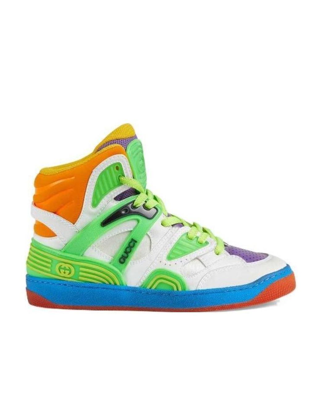 Gucci Green Basket Sport Sneakers