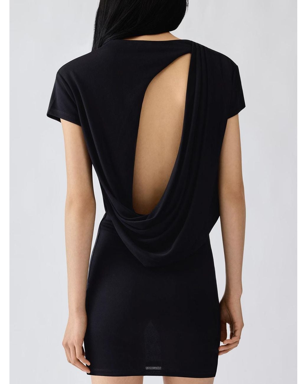 Jacquemus Black The Mistral Short-Sleeved Dress