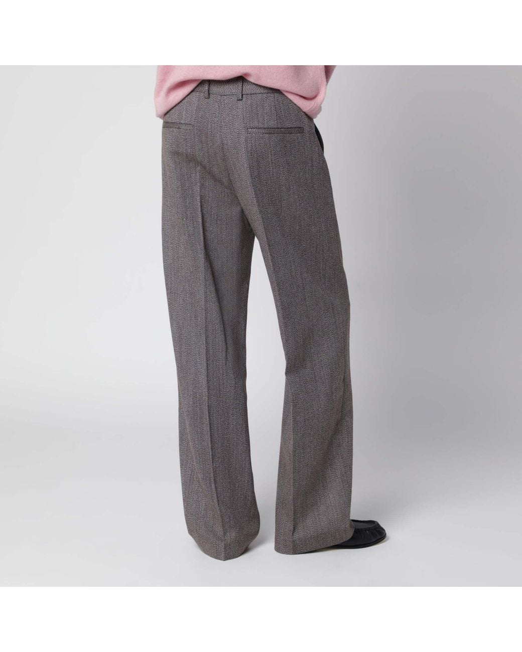 Séfr Gray Slim-Fit Trousers for men