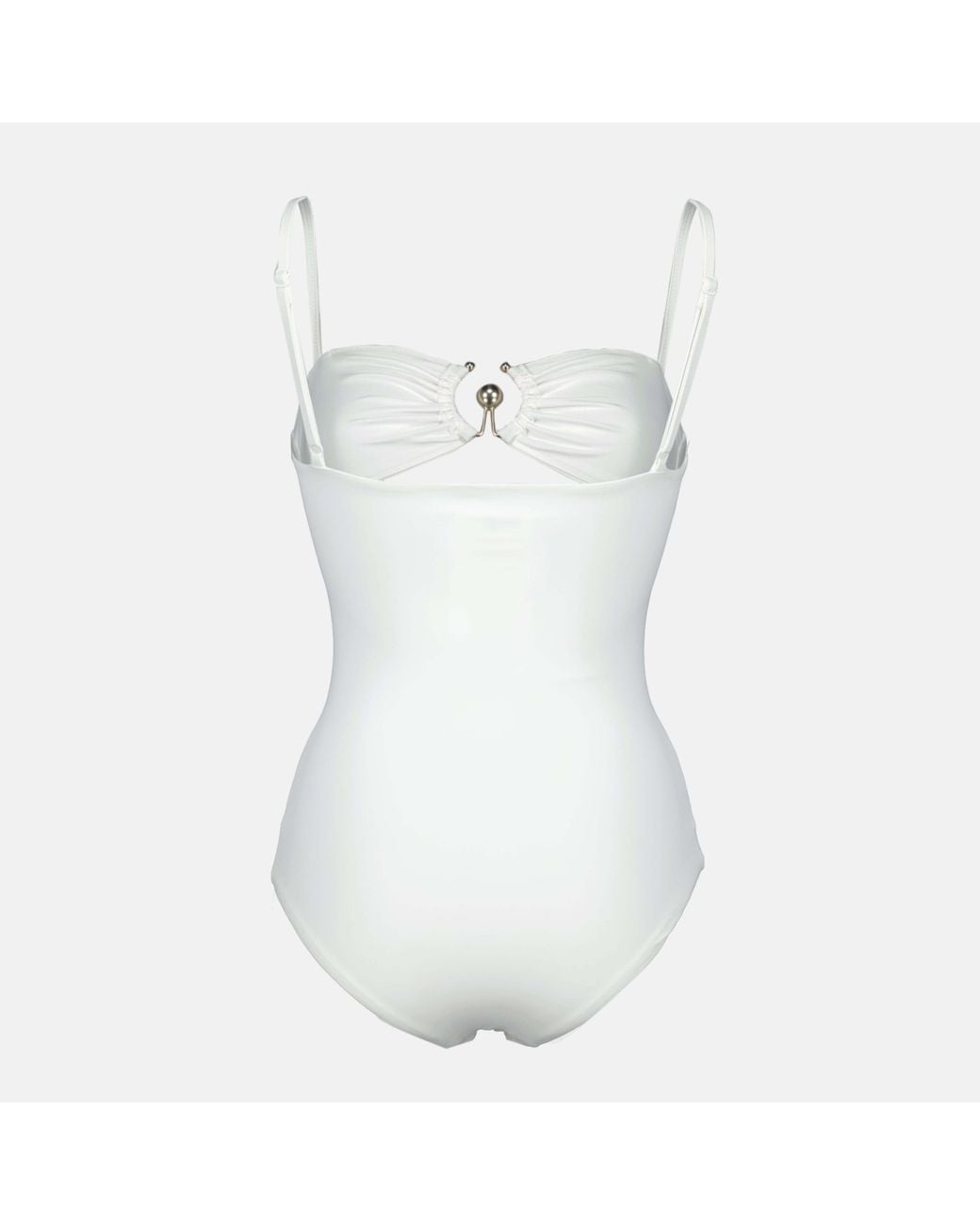 Christopher Esber White Cut-Out Detailed One-Piece Swimsuit