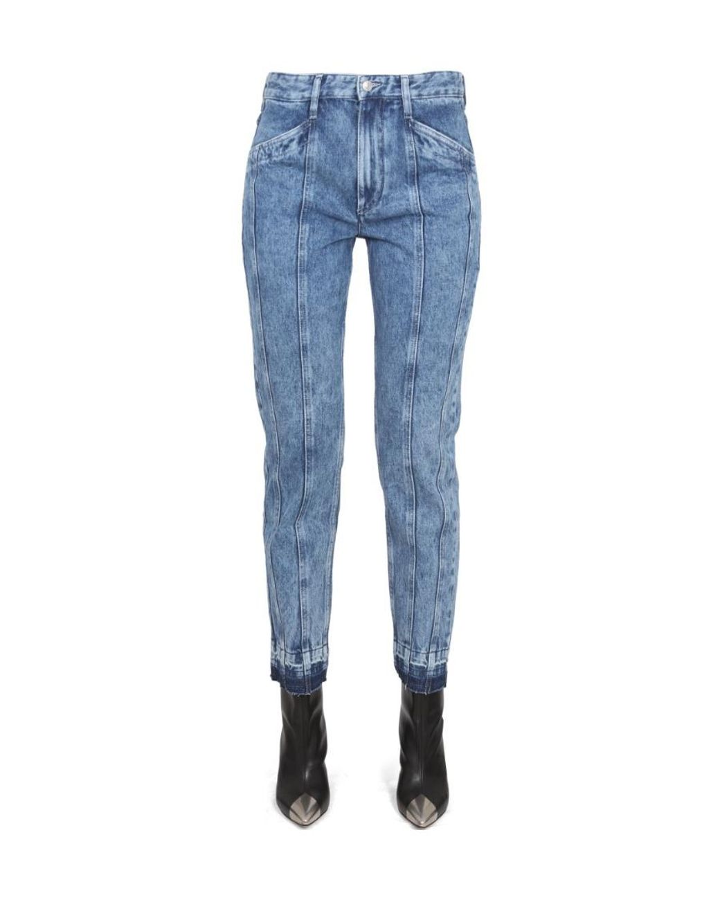 Isabel Marant Blue Logo Jeans